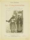 THEOPHILE-ALEXANDRE STEINLEN (1859-1923). [SHEET MUSIC.] Group of 5. Circa 1895. Sizes vary, generally 14x10 inches, 35x26 cm. Carisch